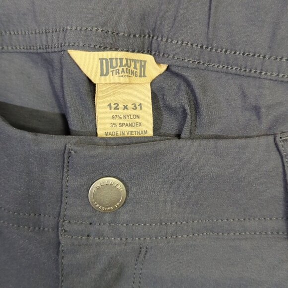 Duluth Trading Co Pants Womens 12x31 Ink Blue Dry on the Fly Bootcut Convertable - Picture 10 of 12
